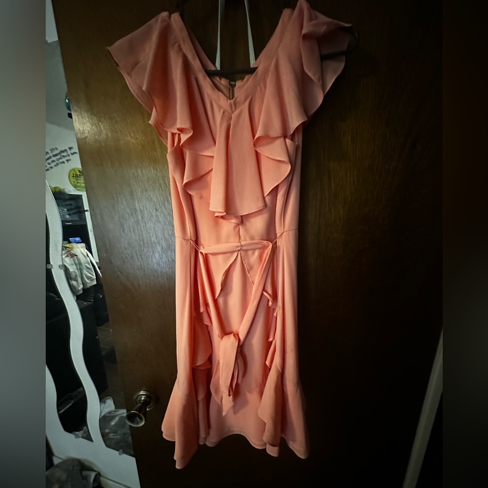 Coral girls dress casual